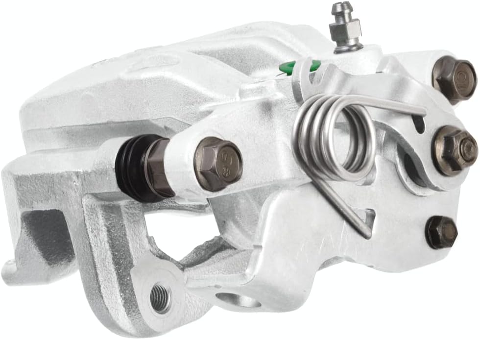 AutoShack Rear Brake Rotors, Ceramic Pads & Calipers for Hyundai, Elantra 2011-2016, FWD L4 1.8L 2.0L - Silver Zinc Coated Drilled & Slotted - SilverShield Pro - 10.31" (261.9 mm), 5-Lug