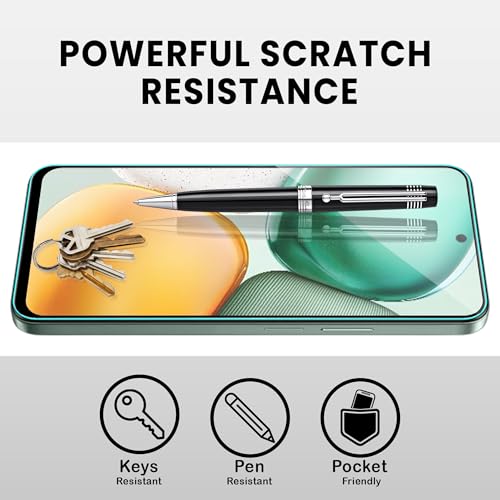 Image of ArmourPro Military-Grade Tempered Glass for Honor X7C - 9H Anti Scratch, Edge-to-Edge Coverage, HD Clarity, Smooth Touch, Case Friendly, Easy Installation Kit with Cable Protector