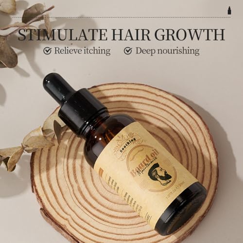 Beard Growth Oil for Men, 30ML Beard Oil to Promote Beard Growth, Softens and Strengthens with Natural Oils – Ideal for Beard Care and Gifts for Men - Image 3