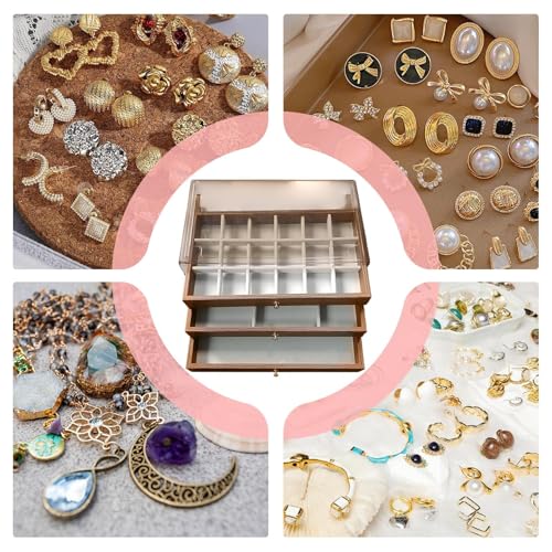 Joyero de madera para tocador sala de maquillaje y hogar 5