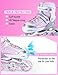 Kuxuan Inline Skates Adjustable for Kids,Girls Skates with All Wheels Light up,Fun Illuminating for Girls and Ladies