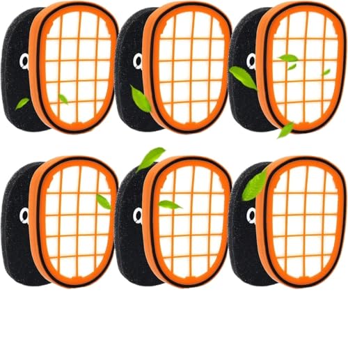 フィリップス スピードプロ マックス アクア ハンディ掃除機 FC6812 FC6813 FC6822 FC5005/01 交換用フィルター 6個パック