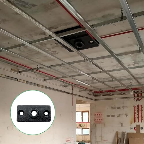 Cintre à tige filetée avec plaque de bride métal pour fixer au plafond - 4