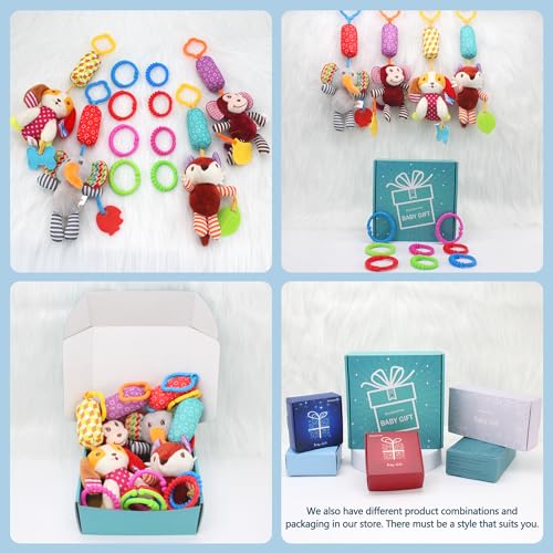 Image of BLOOBLOOMAX Sock rattles for Babies 0-24 Months Baby Animal Foot Finder Educational Toys