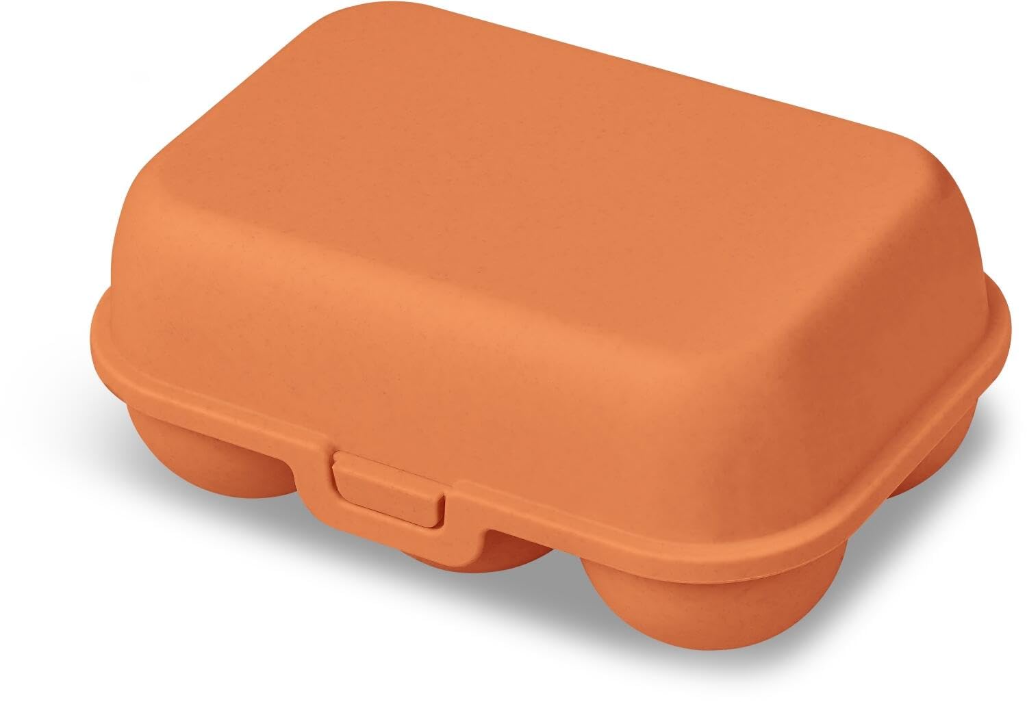 Koziol EGGS TO GO Egg Box, 10 Eggs, Storage Box with Clip Closure, Egg Container for Fridge, Plastic Egg Box, Egg Storage Box, Egg Tin (Strong Coral, 6 Eggs)