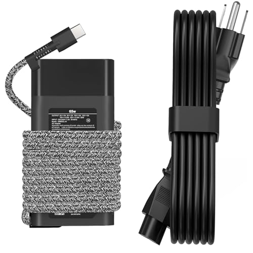 New Slim 65W HP USB C Laptop Charger Replacement for HP Chromebook X360, Envy X360, Elitebook X360, Spectre X360,Elitebook/Chromebook/Elite x2/Envy/ProBook Travel Type C Power Cord Supply