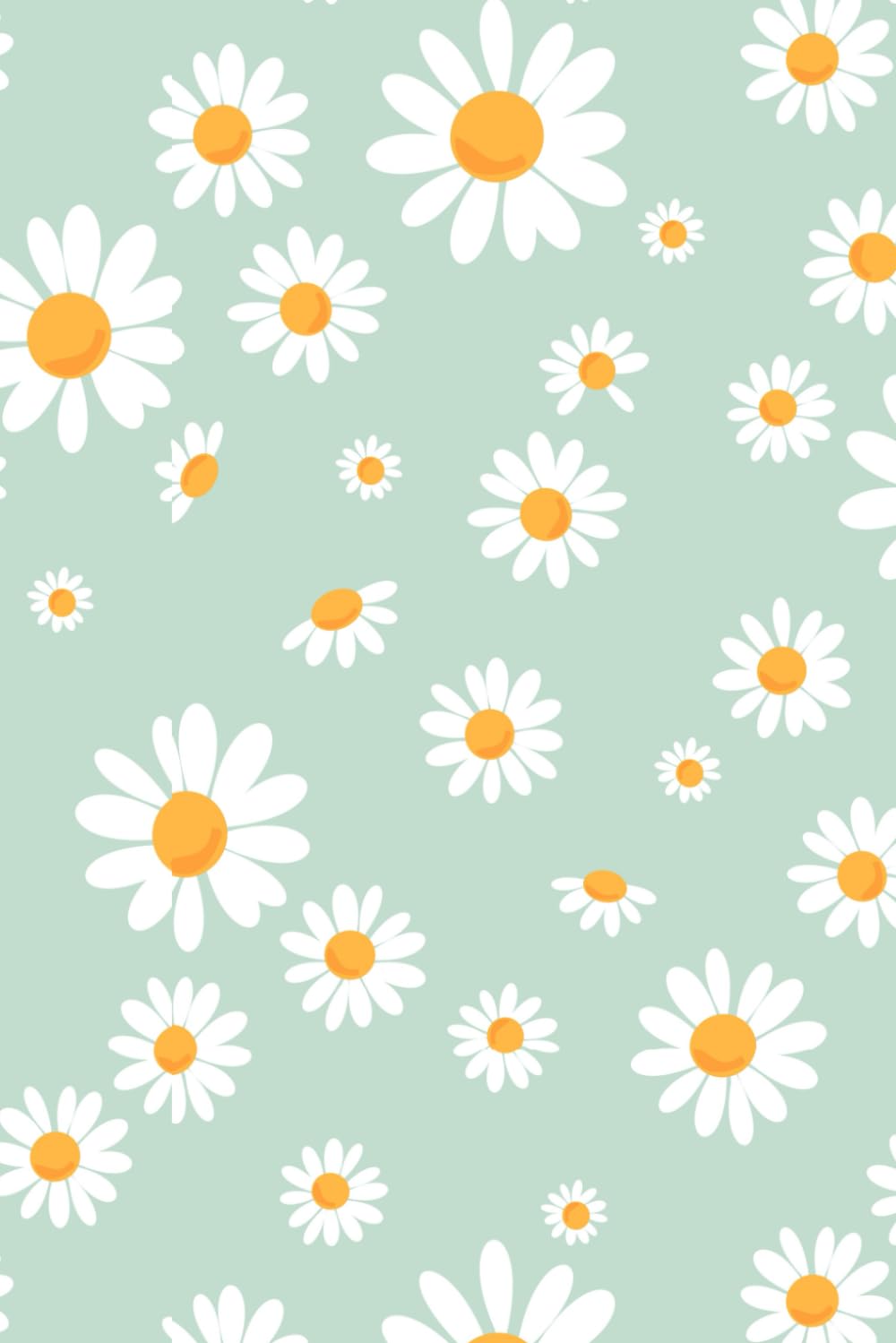 PENSIEVE Daisy Days-Cottage Core Plain Paged Journal Paperback