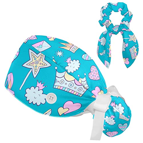 Bonnet de travail princesse rose idéal en cuisine et laboratoires