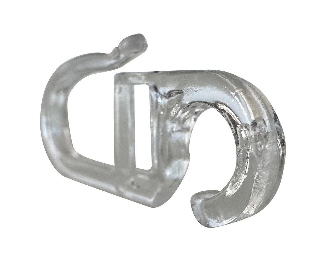 50 x 100 Stück Öse 6mm Überklipshaken, Faltenlegehaken, Gardinenhaken - Farbe transparent.