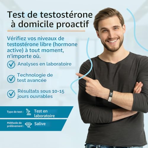 GetTested Kit de test de testostérone pour homme et femme, test en laboratoire, collecte facile à domicile, kit de salive postale pour résultats numériques environ 7 à 14 jours – vue 2