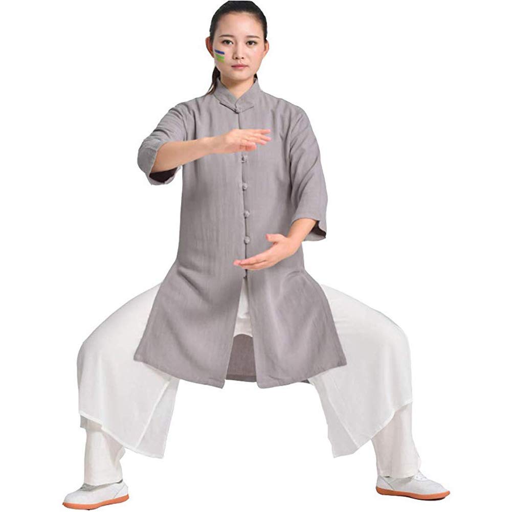 Uniforme de Tai Chi RWRAPS vêtement coton lin anti-transpiration fitness