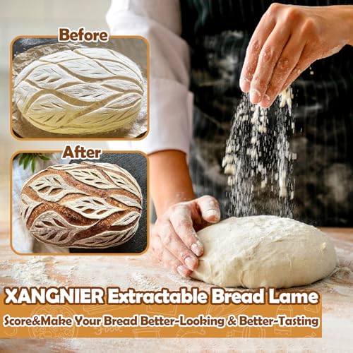 image for XANGNIER Extractable & Magnetic Bread Lame Dough Scoring Tool,Sourdoug
