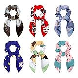 Utile : ce nœud chouchou est doté d'un élastique en caoutchouc durable et d'un nœud noué sur chaque bandeau. Non seulement durables, les élastiques à cheveux avec nœuds sont lisses à porter et à enlever, ce qui peut prendre soin de vos cheveux. Les chouchous élastiques peuvent être utilisés pour la décoration de la main ou la décoration de sac à main.