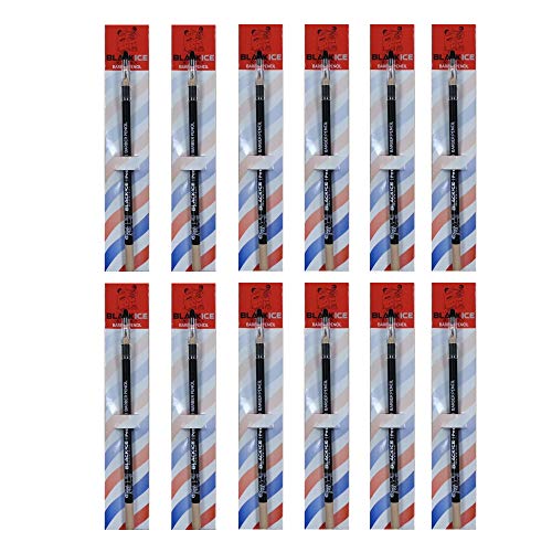 Black Ice Spray Barber Pencil (Tan) - 12 Pieces, Tool can be Used for Making Distinctive Beard, Mustache and Eyebrow Arches, Color:Tan, Pencil to Fill in Missing Spots.