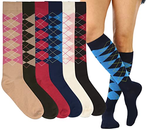 Image of ToBeInStyle Women's Pack of 6 or 12 Knee High Socks