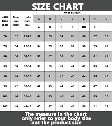 Oscrenia Balconette Bra for Women Underwire Push Up Half Cup Demi Balcony Plunge Bras(36E,Black) - Image 6