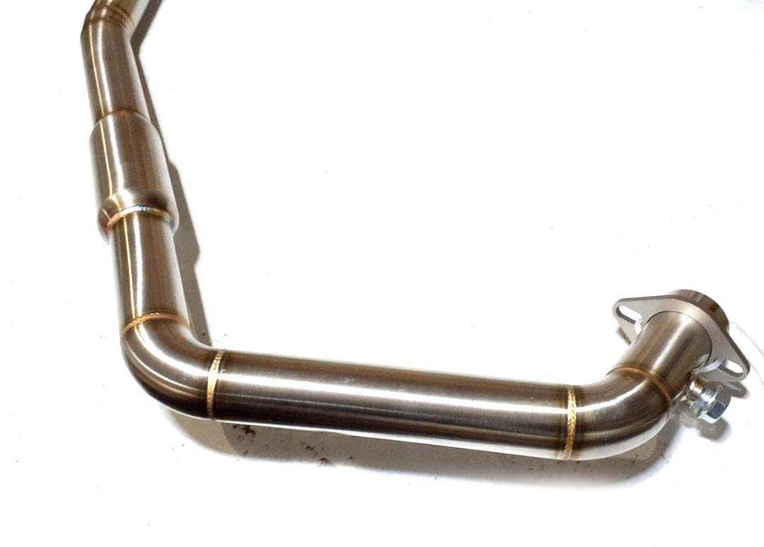 [CBR250R MC41後期 (2014年式以降)パイプ ステンレスエキパイ]　[ショートマットブラックマフラー　全長37㎝　バッフル付] Amazon | [CBR250R MC41後期 (2014年式以降)パイプ ステンレスエキパイ