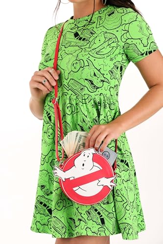 Fun Costumes Ghostbusters Ecto-1 Car Handbag, Adjustable Strap Crossbody Purse for Women, Wallet4
