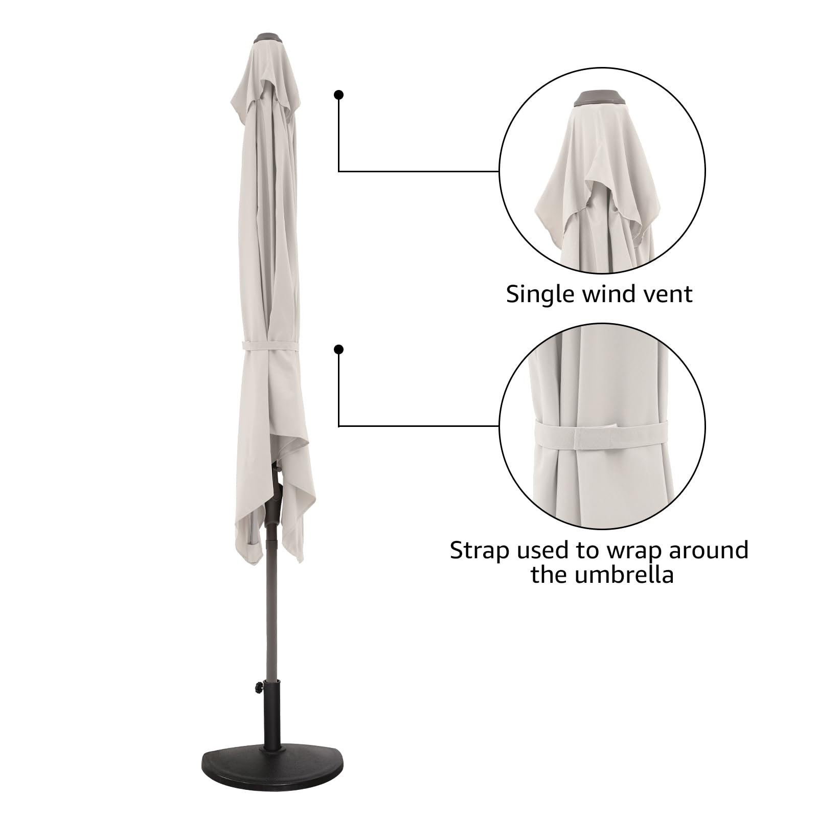 7 1/2 ft patio umbrella 7' Round Market Umbrella