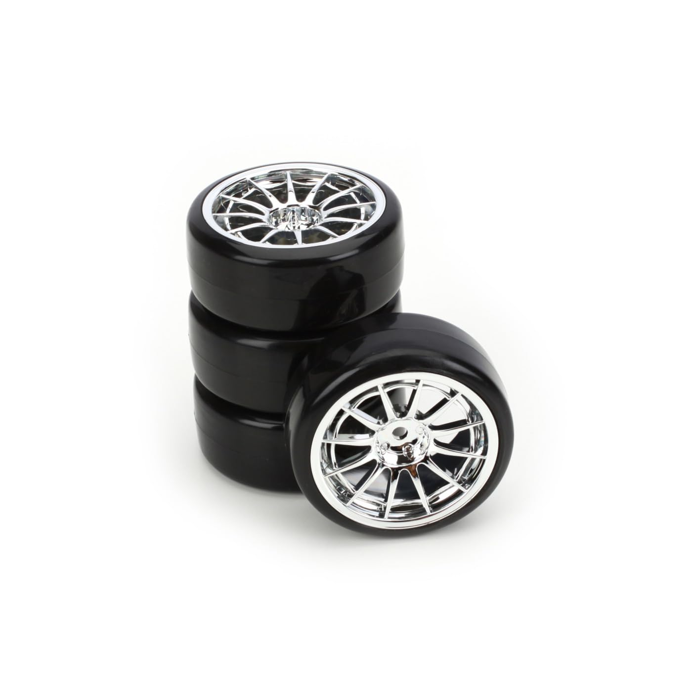 Integy RC Type IV Complete Wheel & Tire Set (4) for Drift Racing