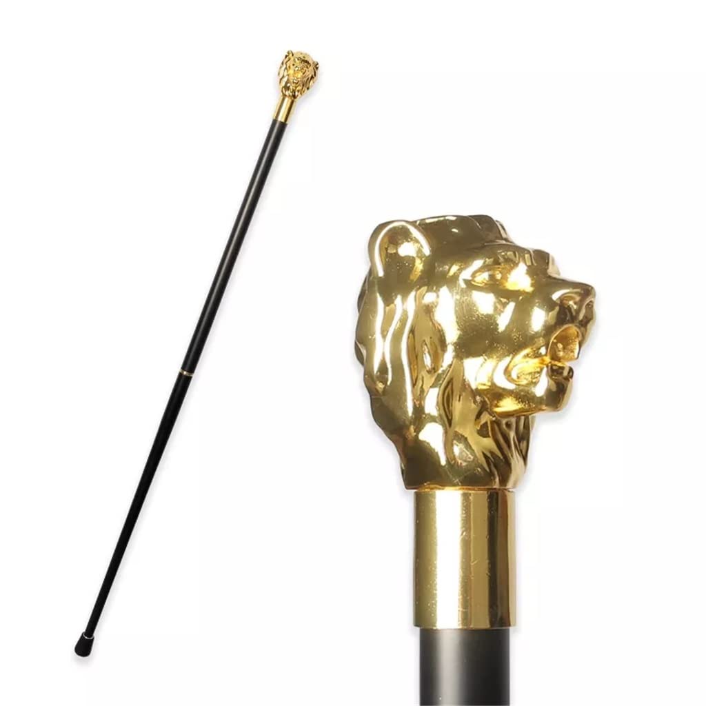 Gold Leone Handle Stick Walking Stick for uomo 2022 Party Walking Canne Donne Donne Bastoncini da passeggio