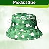 UZEXYO Green Shamrock Bucket Hat for St Patricks Day Irish Festival Accessories for Men Women Reversible Sun Hat (Style B) #1