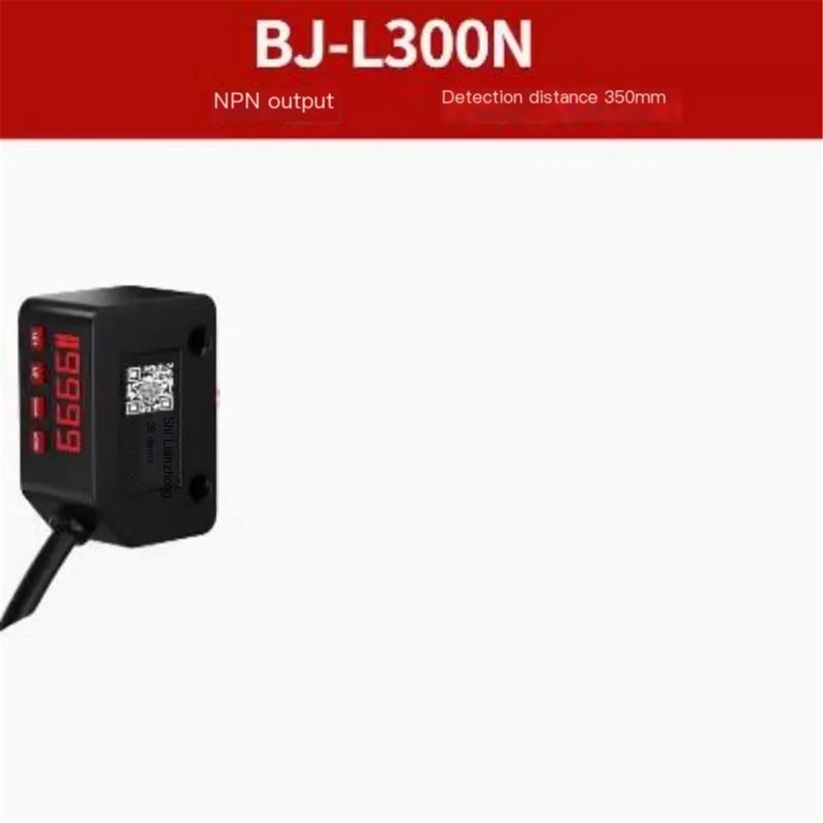 1 x cyfrowy wyświetlacz rozproszone odbicie fotoelektryczny czujnik przełącznika L300N wykrywanie dalekiej i bliskiej odległości dowolna (BJ-L300N NPN)