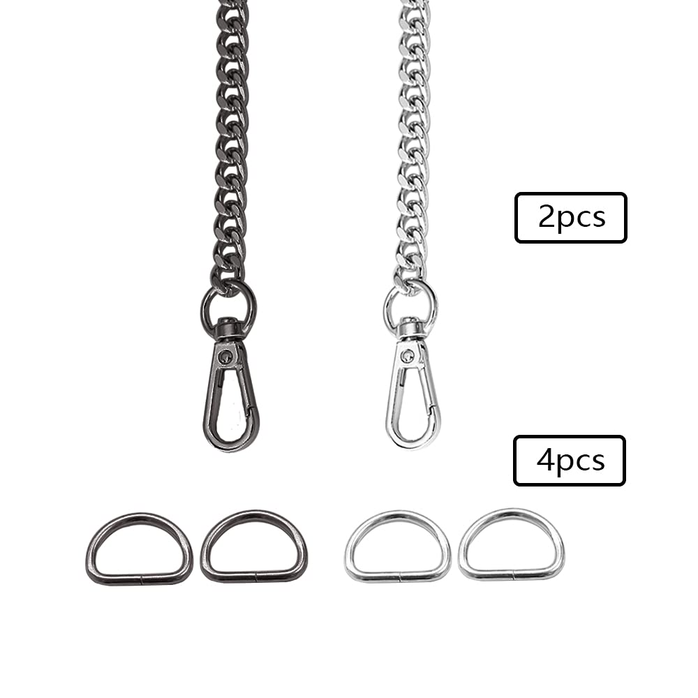 8 Boucles à Visser 27mm Pour Sac - Anneaux De Sangle, Fermoir Noir - Neuf Avec étiquettes Uxcell
