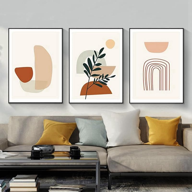 QPLGTU Geometric Abstract Poster Set, Plant Art Decoration Pictures - Image 3