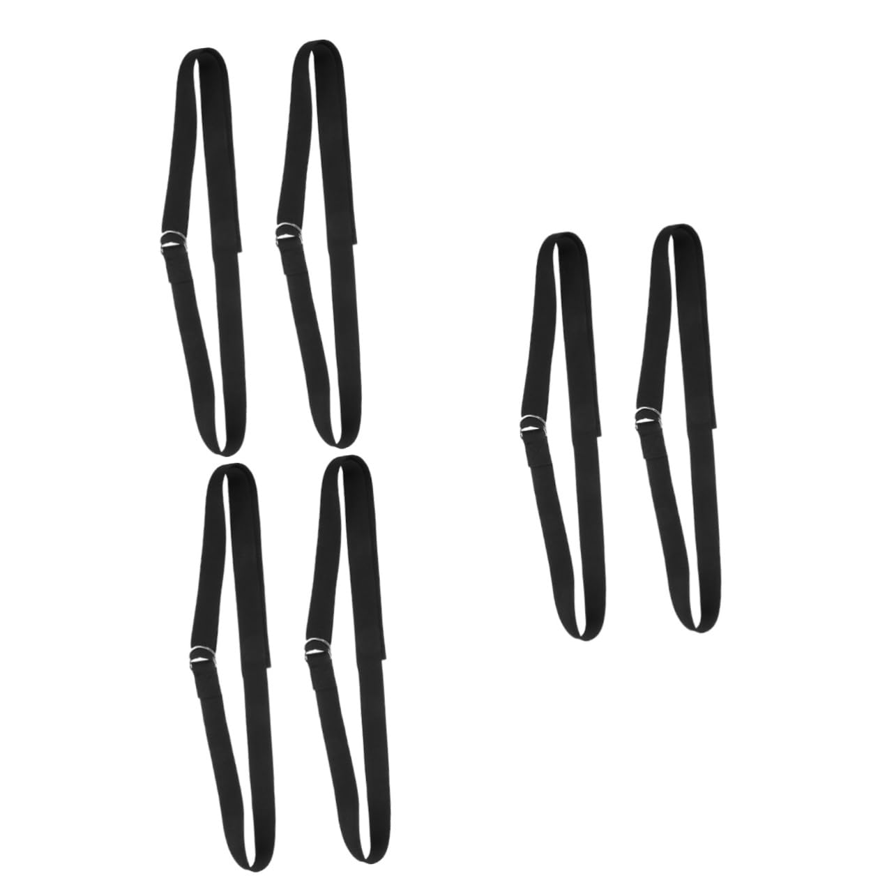 6piezas Correa De Yoga Ajustable Banda Multi-funcional De Entrenamiento Strap No Elástico Para Estiramientos y Ejercicios Casa Para Yoga y Entrenamiento De