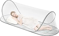 Fhyada Large Pop-Up Mosquito Net Tent 78x31x22 - Foldable, Breathable Bed Canopy for Camping, Beach, Outdoor Sleep