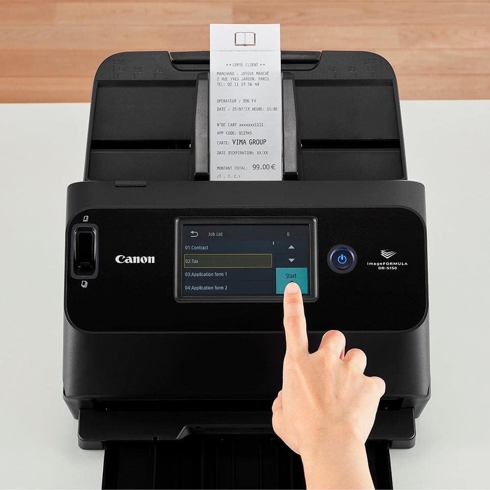 Lowest Price Canon imageFORMULA DR-S150 Sheetfed Scanner - 600 dpi Optical - 24-bit Color - 8-bit Grayscale - 45 ppm (Mono) - 45 ppm (Color) - Duplex Scanning - USB