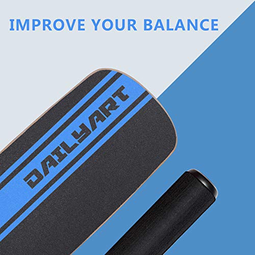 Dailyart Balance Board Trainer Professional Wooden Training Equipment/Balance Board Surf Trainer Wobble Board for Surf, Hockey, Snowboard - Balancing Roller Board to Sculpt & Build Core Stability