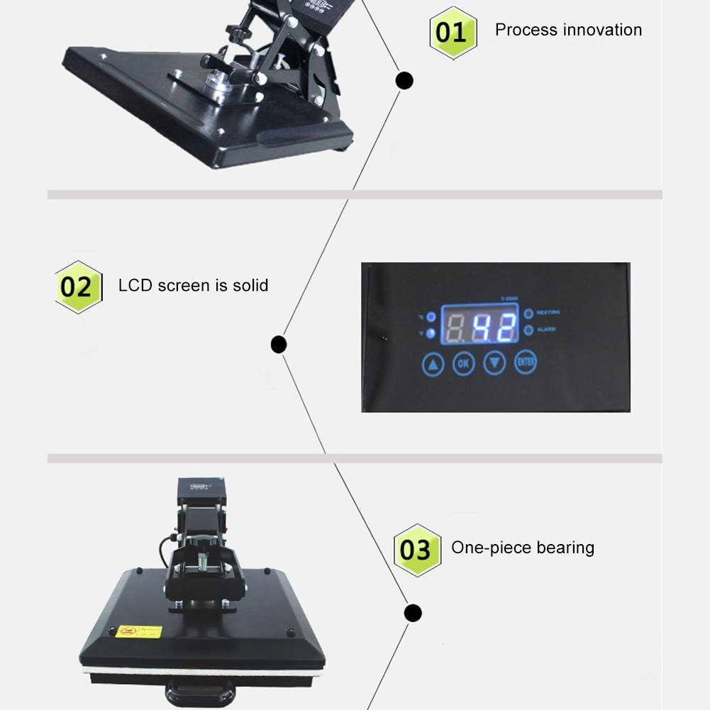 Heat Press Machine Digital Transfer Sublimation 15.7X 23.6 inches Heat Press Machine for t Shirts Bags