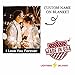 YESCUSTOM Custom Blankets with Photos Text Personalized Picture Blanket Full Size Soft Customized Flannel Throw Blanket Gifts for Birthday Christmas Family Husband Wife Mom Dad Friends
