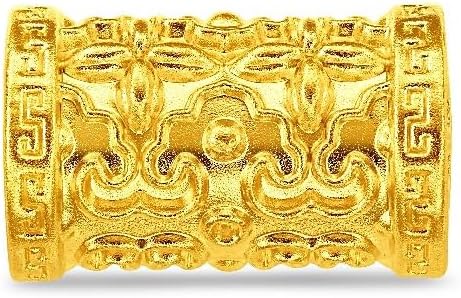 CHOW TAI FOOK 24K Gold Palace Museum Collection 24k Gold Harmony Barrel Charm