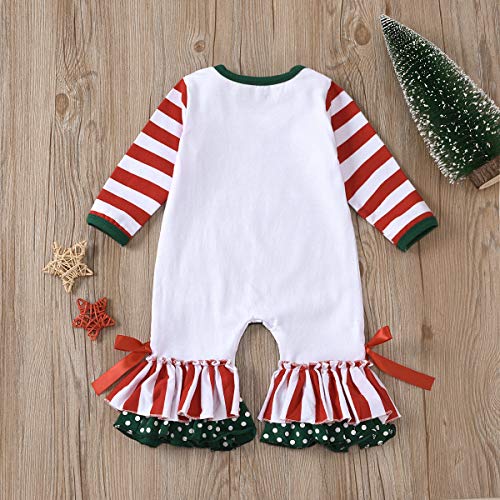 Pasgeboren Baby Peuter Baby Meisjes Kerst Romper Icing Ruche Jumpsuit Broek Lange Mouwen Bodysuit Pyjama Nachtkleding Homewear Herfst Winter Kleding Outfit 0-18 Maanden good stuff - Afbeelding 7