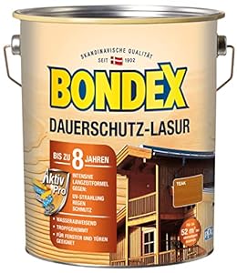 Bondex Dauerschutz-Lasur Teak 4L Holzschutz