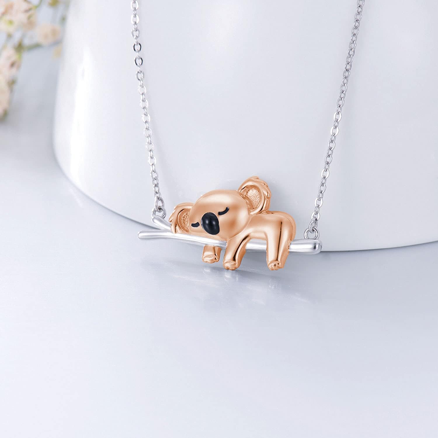 JUSTKIDSTOY Koala Necklace 925 Sterling Silver Cute Animal Koala Bear Jewelry Koala Gifts for Women Girls Animal Lovers - Image 3