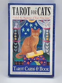 Hardcover Tarot for Cats: Unlock the Mysteries of Your Nine Lives! Book