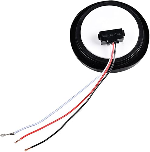 Miniatura 6 de CORP - Juego de 2 unidades para remolques de caravana, camión, SUV, sedán, 2 unidades, 4 pulgadas, color blanco, redondo, 24 diodos, luz de