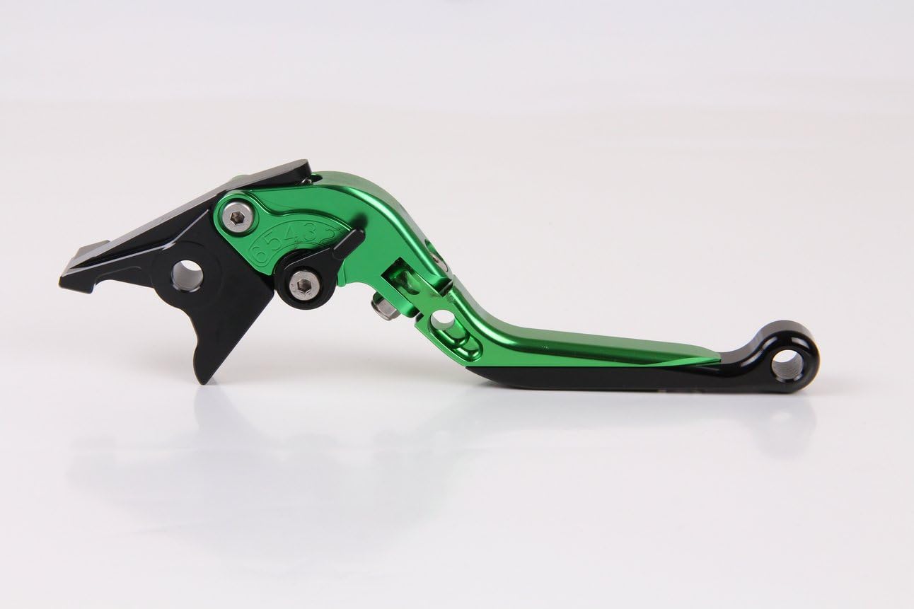 motor-mh Brake Clutch Levers Compatible with Kawasaki ZX1400/ZX14R /ZZR1400 2006-2017 (Green Black)