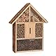 CKB LTD Großes Insektenhotel aus natürlicher Holzrinde, für Bienen, Marienkäfer, Schmetterlingshaus, Holz, Außenunterstand, Gartennest, Garten, Haus, Outdoor-Lebensraum, groß, 30 x 10 x 39 cm