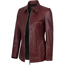 Blingsoul Leather Coats for Womens - Real Long Leather Jacket Women