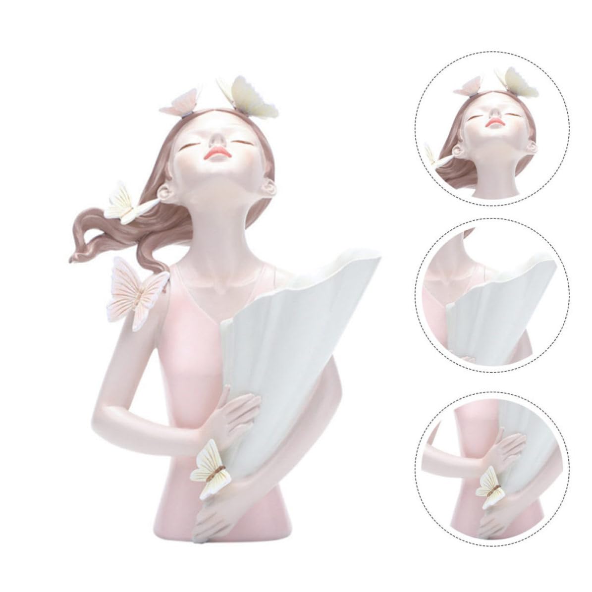 Toyvian Plato de Joyería de Escritorio de Resina para Niña Decorativa