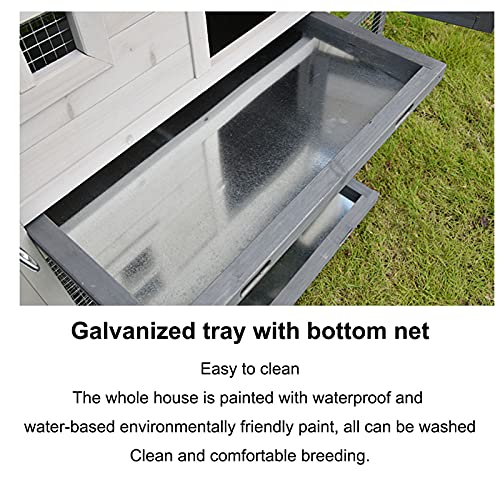 outdoor product Hühnerstall Aus Holz Im Freien, Mehrschichtiger Hühnerstall Mit Treppe, Laufsteg, Nistkasten… – Bild 5