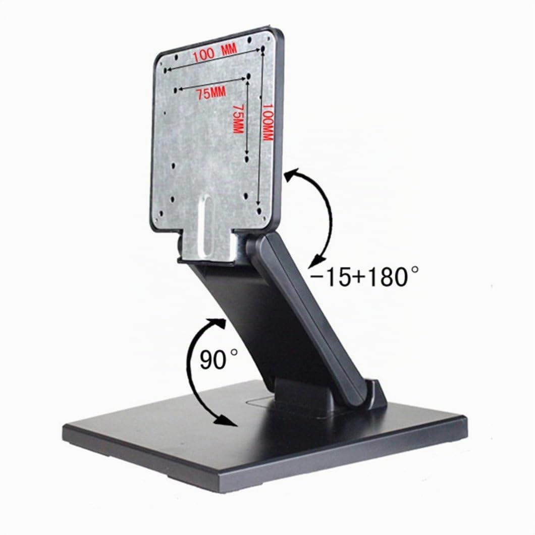 Wearson WS-03A - Soporte Ajustable para Monitor LCD, Plegable, de Metal, con Agujero VESA 75 x 75 100 x 100 mm