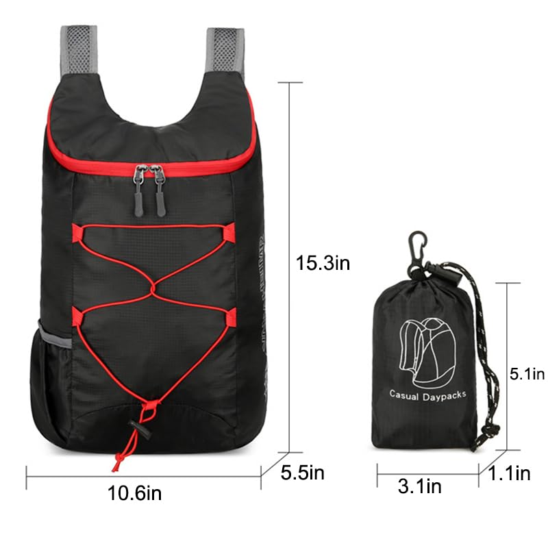 Mochila Deportiva Impermeable Ligera 10L Negra miniatura 3