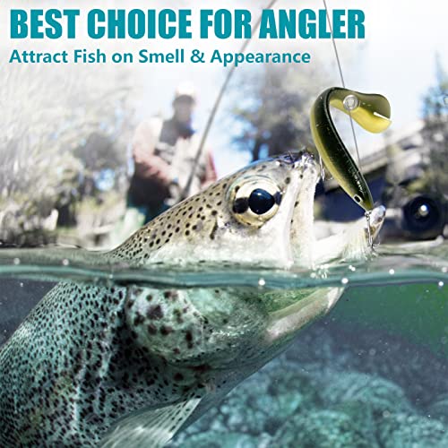Soft Bionic Fishing Lure, Soft Plastic Fishing Lures, Bass Fishing Bait, Freshwater Top Water Saltwater Fishing Lures, Swim Baits For Bass Fishing, Bass Lures - 10 Pcs #TOP2