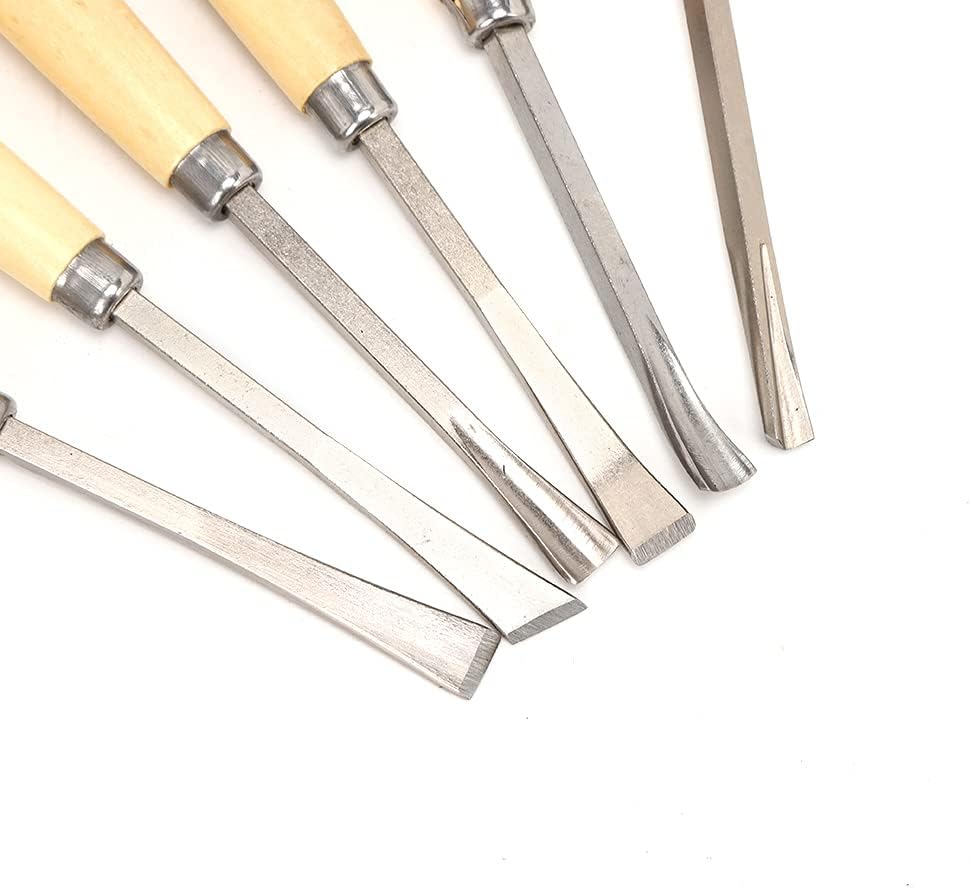 6pcs Carving Tool Kit Semicircle Wood Carving Hand Chisel Tool Set Woodworking Gouges Prcatical Carving Cutter Precise Carving Chisel